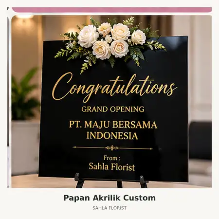 Papan Bunga Akrilik Tanah Abang